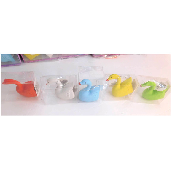 Swan Eraser & Pencil Sharpener Combo Multicolor Box of 24 GREAT FOR TEACHERS - Picture 5 of 10